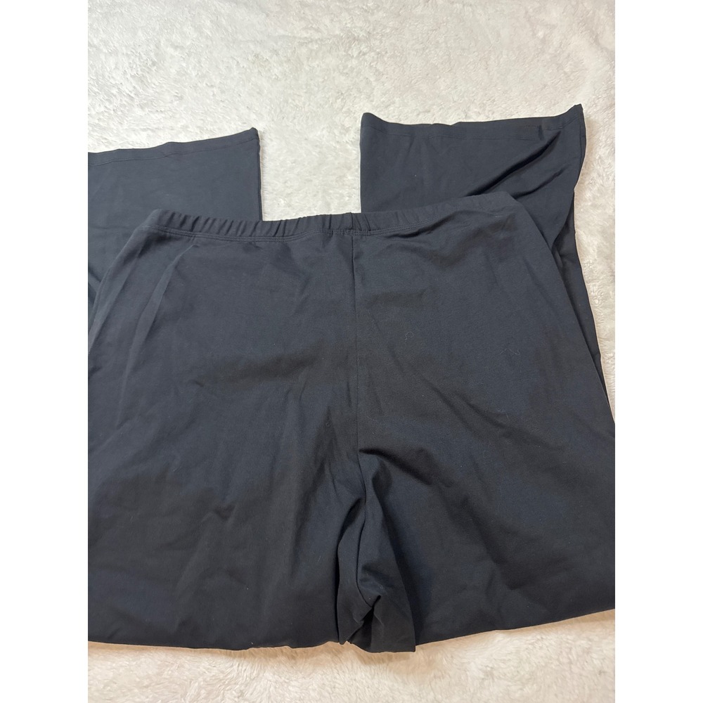 Adidas Flared Leggings Women 4X Black Excellent High Rise Essentials Logo - Picture 4 of 4